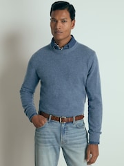 Azul mesclado da Força Aérea - Reiss de Atelier cashmere gola redonda Monarch Crew Jumper - Imagem 3 de 6