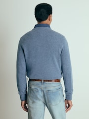 Azul mesclado da Força Aérea - Reiss de Atelier cashmere gola redonda Monarch Crew Jumper - Imagem 5 de 6