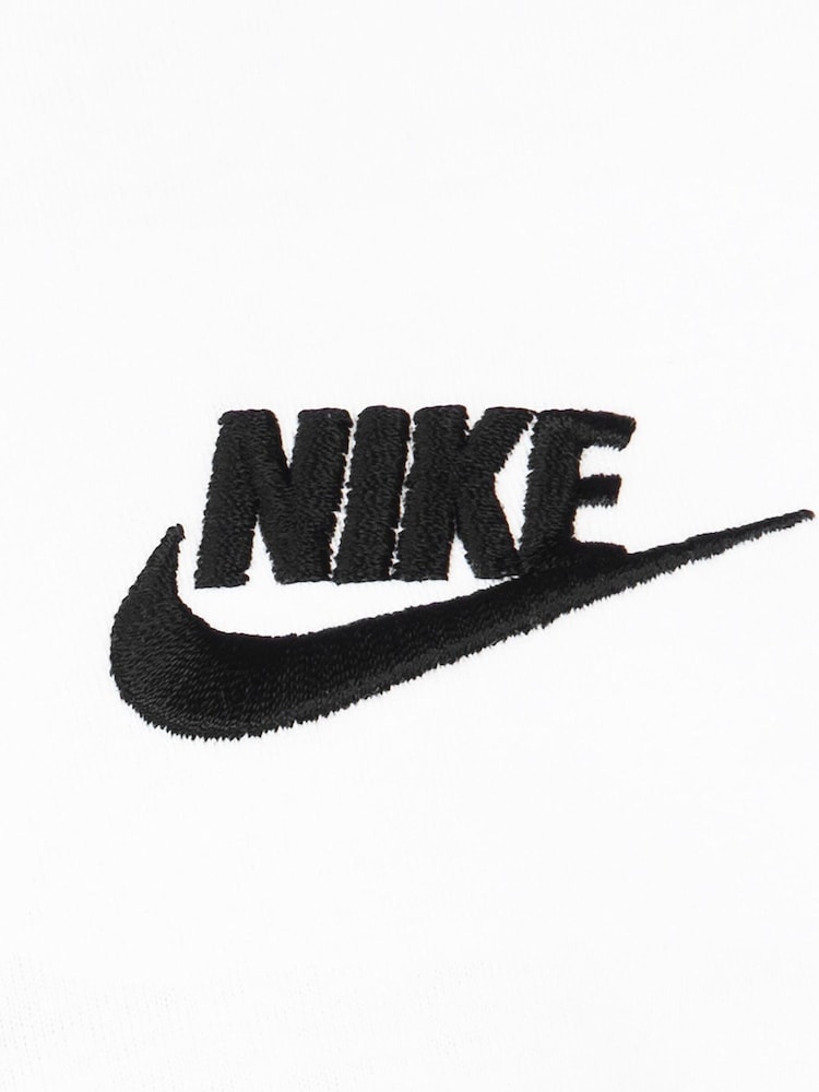 Nike White Little Kids Futura 100% Cotton T-Shirt - Image 7 of 7 Nike White Little Kids Futura 100% Cotton T-Shirt - Image 7 of 7