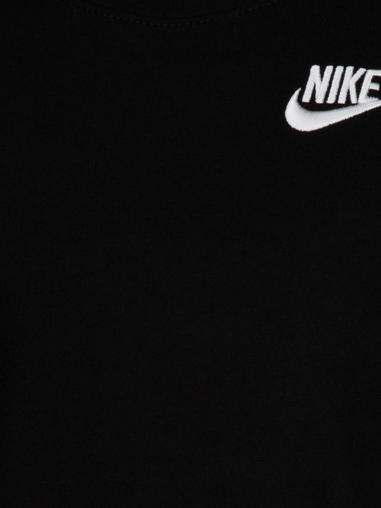 Negru - Tricou Nike Little Kids Futura 100% Bumbac - Imaginea 5 din 5