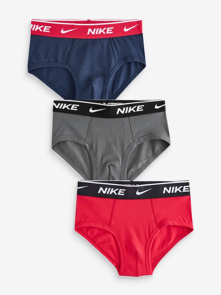 Nike Red Briefs 3 Pack - Image 1 of 4