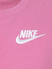 Nike Flamingo Pink Kids Little Small Logo T-Shirt and Shorts Set - Image 4 of 5