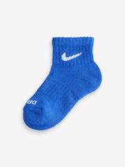 Nike Multi Kids Little Performance Ankle Socks 6 Pack - Image 6 of 7