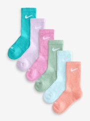 Nike Glacier Blue Little Kids Performance Crew Socks 6 Pack - Image 1 of 7