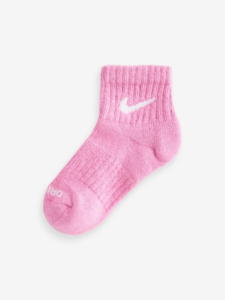 Nike Glacier Blue Kids Little Performance Ankle Socks 6 Pack - Image 2 of 7