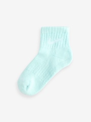 Nike Glacier Blue Kids Little Performance Ankle Socks 6 Pack - Image 6 of 7