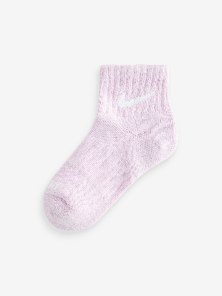 Nike Glacier Blue Kids Little Performance Ankle Socks 6 Pack - Image 7 of 7