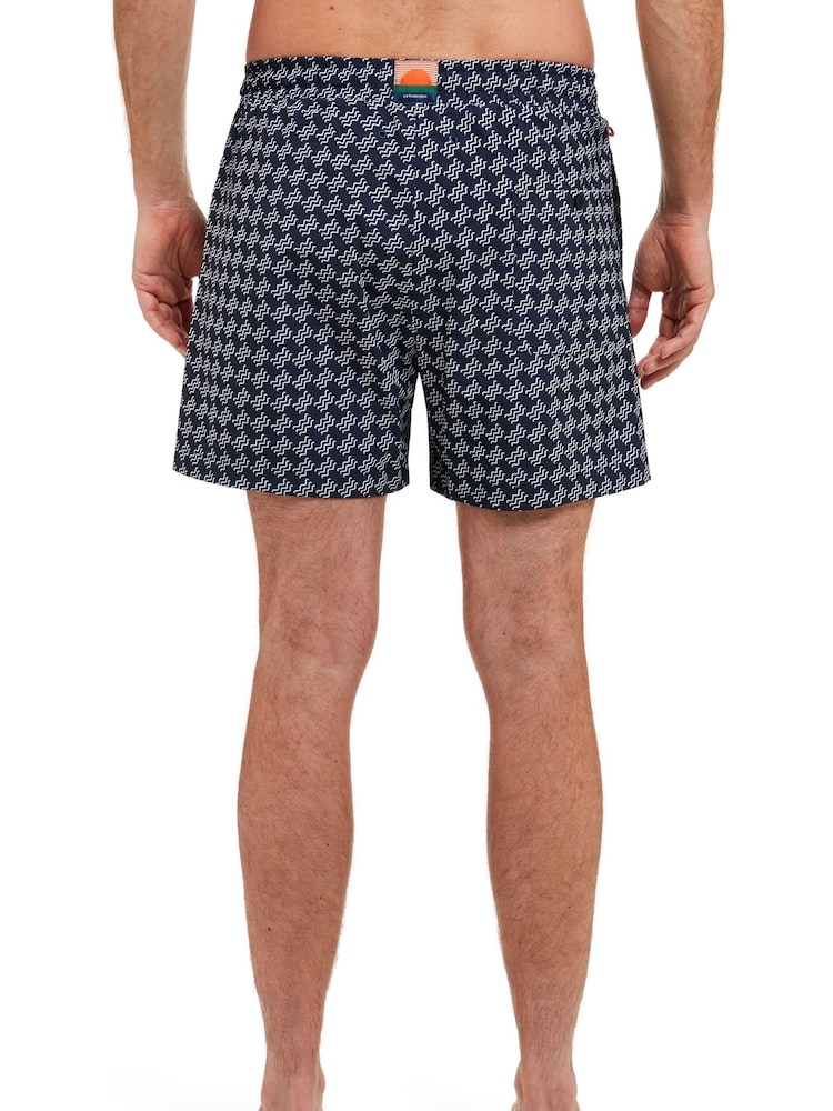 Sealskinz Blue Wave Print Swim Shorts - Image 2 of 5