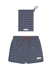 Sealskinz Blue Wave Print Swim Shorts - Image 5 of 5