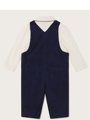 Monsoon Blue London Cord 100% Cotton Dungaree Set - Image 2 of 3