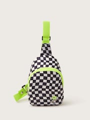 Monsoon Black Check Skater Bag - Image 1 of 3