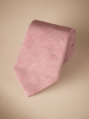 Pink Signature Made In Italy Printed Melange Look Tie - Image 1 of 4