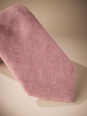 Pink Signature Made In Italy Printed Melange Look Tie - Image 2 of 4