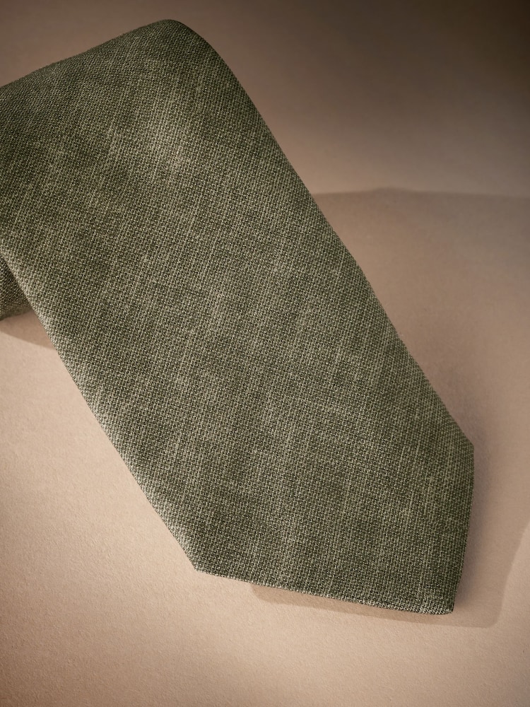 Green Signature Made In Italy Printed Melange Look Tie - Image 2 of 4 Green Signature Made In Italy Printed Melange Look Tie - Image 2 of 4