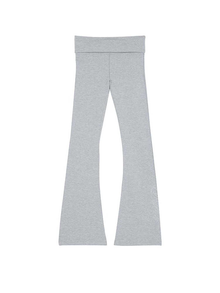 Buy Victoria's Secret PINK Grey Heather Cotton Foldover Flare