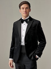Noir - Signature Made In Italy Cummerbund en soie texturée - Image 3 de 7