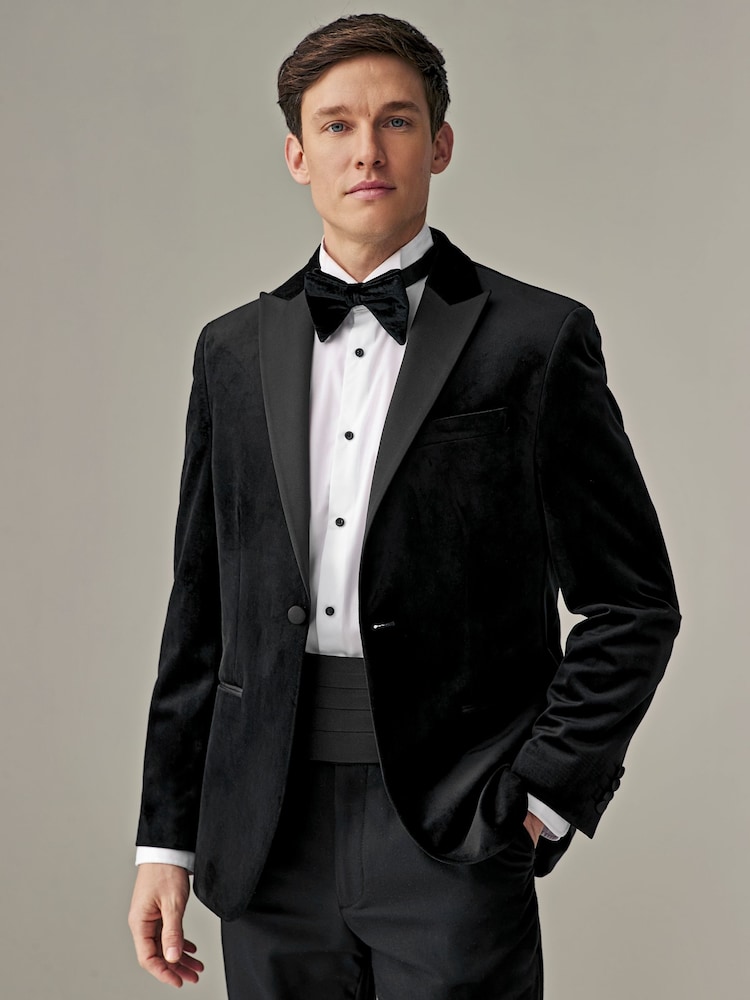 Noir - Signature Made In Italy Cummerbund en soie texturée - Image 3 of 7
