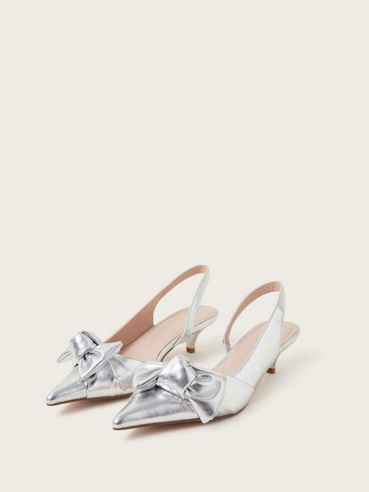 Monsoon Bronte Kitten-Heel-Schuhe mit Schleife - Bild 1 von 5