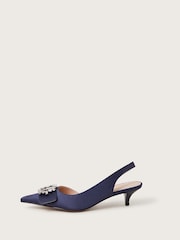 Monsoon Blue Nina Diamante Slingback Heels - Image 2 of 4