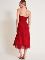 Rot - Monsoon Bailey Bandeau-Kleid - Bild 3 von 5