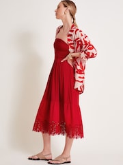 Rot - Monsoon Bailey Bandeau-Kleid - Bild 5 von 5
