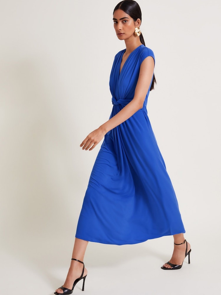 Monsoon Blue Jaya Jersey Maxi Dress - Image 3 of 3