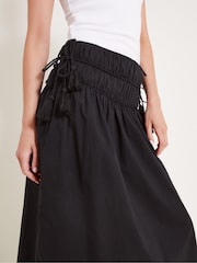 Monsoon Black 100% Cotton Jade Maxi Skirt - Image 4 of 7