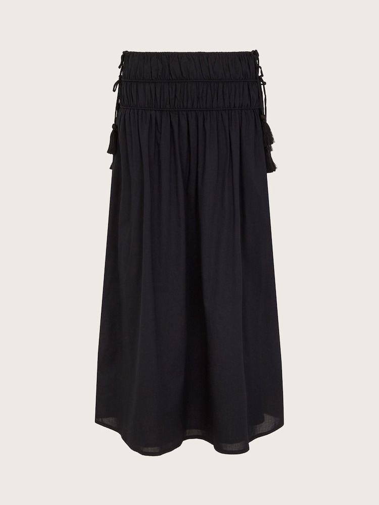 Monsoon Black 100% Cotton Jade Maxi Skirt - Image 7 of 7 Monsoon Black 100% Cotton Jade Maxi Skirt - Image 7 of 7