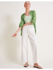 Monsoon Green Camille Leaf Blouse - Image 3 of 4