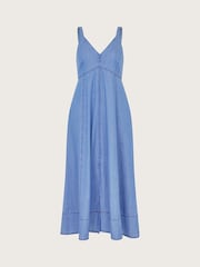 Monsoon Blue Midi Gaia Dress - Image 7 of 7