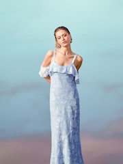 Monsoon Blue Briella Burnout Dress - Image 1 of 7