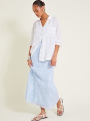 Monsoon Blue Briella Burnout Dress - Image 6 of 7