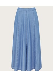 Monsoon Blue Tierra Midi Skirt - Image 5 of 5