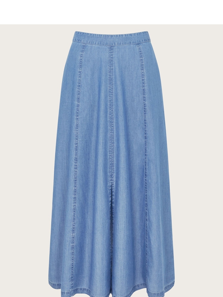 Monsoon Blue Tierra Midi Skirt - Image 5 of 5