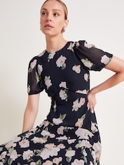 Monsoon Black Rosa Maxi Dress - Image 2 of 6