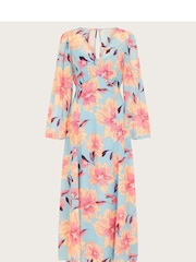 Monsoon Blue Lilith Floral Print Dress - Image 6 of 6