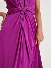 Monsoon Purple Jaya Jersey Maxi Dress - Image 2 of 6