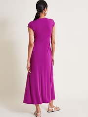 Monsoon Purple Jaya Jersey Maxi Dress - Image 3 of 6