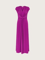 Monsoon Purple Jaya Jersey Maxi Dress - Image 6 of 6