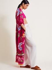 Monsoon Pink Prim Floral Maxi Dress - Image 5 of 6