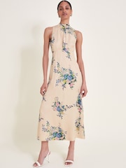 Monsoon Pink Serenity Halter Dress - Image 1 of 7
