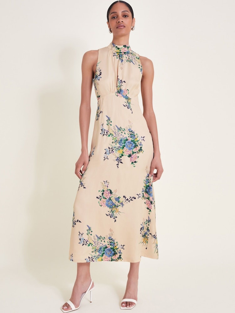 Monsoon Pink Serenity Halter Dress - Image 1 of 7