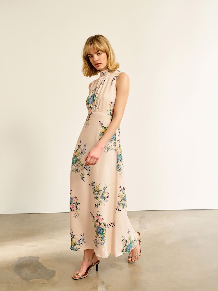 Monsoon Pink Serenity Halter Dress - Image 2 of 7