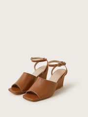 Monsoon Brown Wedge Sandals - Image 1 of 3