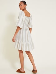 Monsoon Natural Lila Stripe Dress - Image 3 of 7