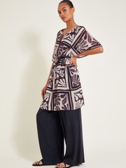 Monsoon Brown Tile Print Kaftan - Image 5 of 6