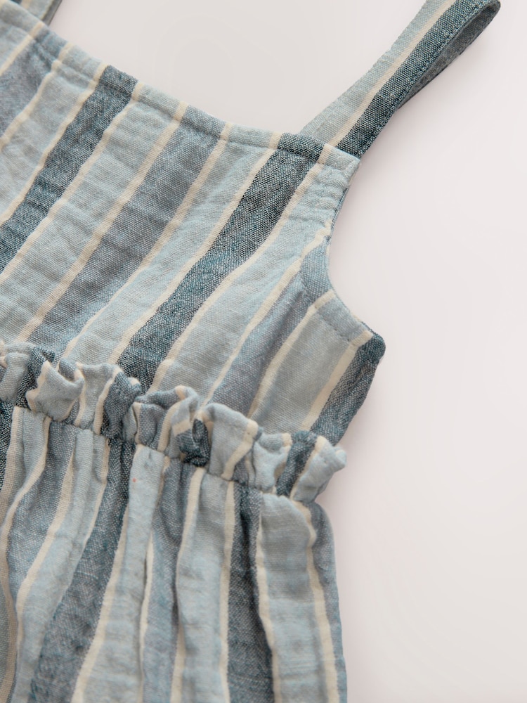 Blue 100% Cotton Top and Shorts Set (3mths-7yrs) - Image 3 of 4