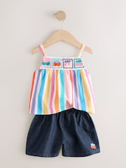 Rainbow 100% Cotton Top and Shorts Set (3mths-7yrs) - Image 6 of 9