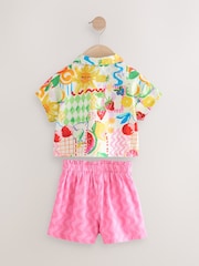 Multi 100% Cotton Shirt and Short Printed Set (3mths-7yrs) - Image 6 of 8