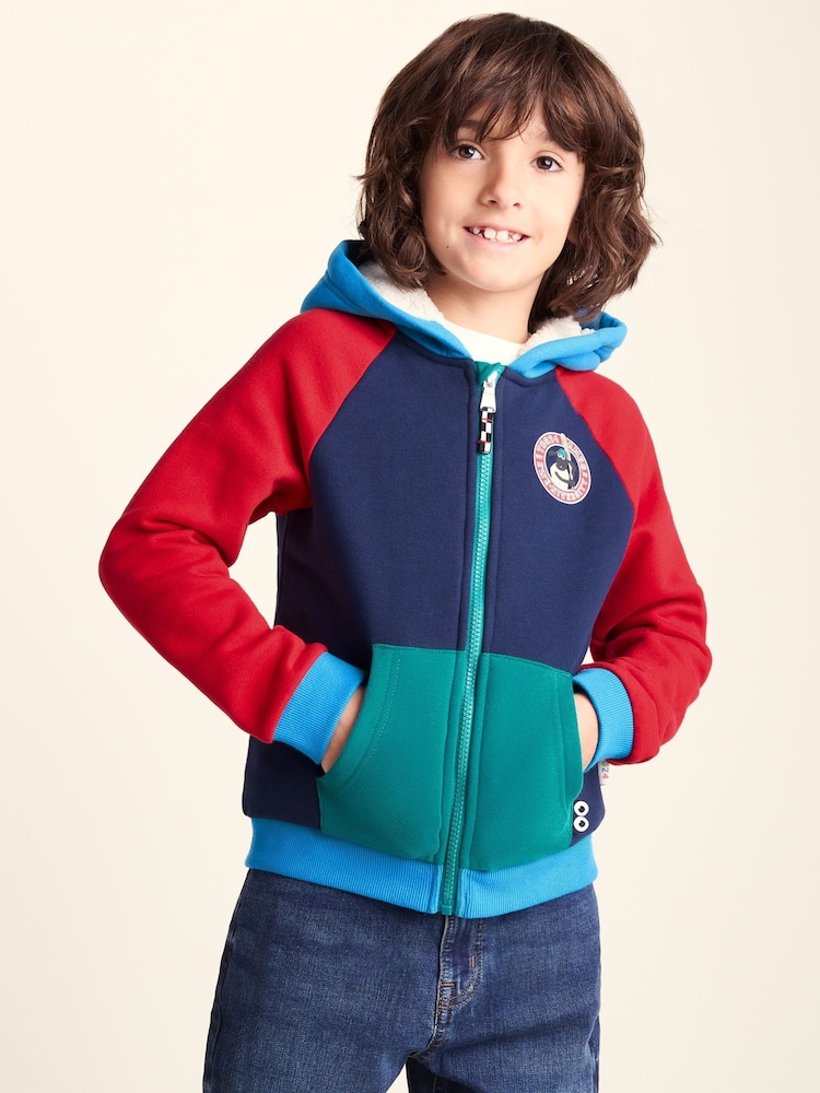 Tog 24 Blue Portland Shaun the Sheep Kids Supersoft Sherpa Lined Hoodie - Image 1 of 6 Tog 24 Blue Portland Shaun the Sheep Kids Supersoft Sherpa Lined Hoodie - Image 1 of 6